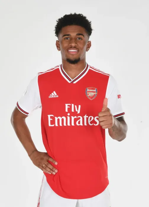 Framed Print : Arsenal's Reiss Nelson at 2019-2020 Pre-Season Photoshoot