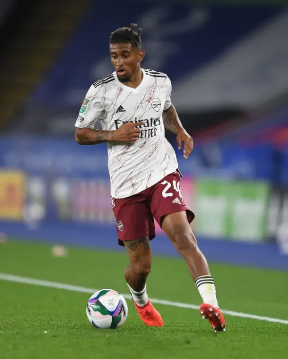Framed Print : Arsenal's Reiss Nelson Goes Head-to-Head with Leicester City in Carabao Cup Clash Framed Print : Arsenal's Reiss Nelson Goes Head-to-Head with Leicester City in Carabao Cup Clash
