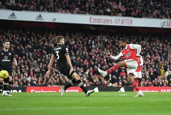 Arsenal's Reiss Nelson Scores Third Goal vs. AFC Bournemouth in 2022-23 Premier League