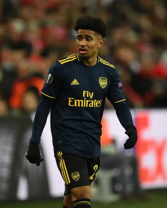 Framed Print : Arsenal's Reiss Nelson Shines in UEFA Europa League Clash Against Standard Liege (December 2019)