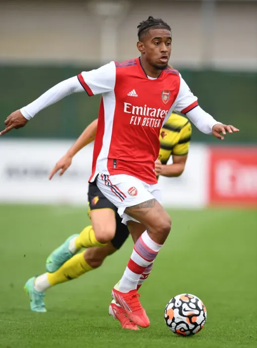 Framed Print : Arsenal's Reiss Nelson Stars in Pre-Season: Arsenal vs. Watford (2021-22) Framed Print : Arsenal's Reiss Nelson Stars in Pre-Season: Arsenal vs. Watford (2021-22)