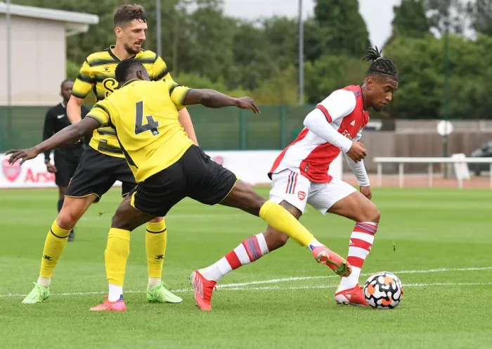 Framed Print : Arsenal's Reiss Nelson Steals the Show: Arsenal 1-1 Watford (Pre-Season 2021-22) Framed Print : Arsenal's Reiss Nelson Steals the Show: Arsenal 1-1 Watford (Pre-Season 2021-22)