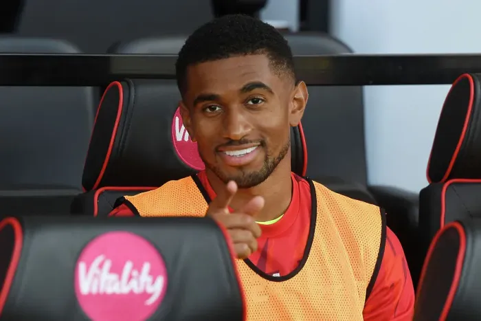 Framed Print : Arsenal's Reiss Nelson Watches from the Bench: AFC Bournemouth vs Arsenal, Premier League 2023-24 Framed Print : Arsenal's Reiss Nelson Watches from the Bench: AFC Bournemouth vs Arsenal, Premier League 2023-24