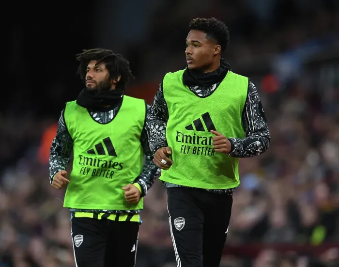 Framed Print : Arsenal's Reuell Walters Prepares for Aston Villa Clash in Premier League (2023-24)