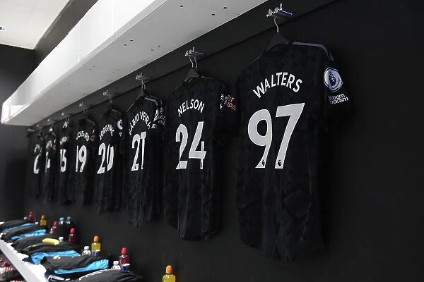 Arsenal's Reuell Walters Shirt in West Ham Dressing Room - Premier League Clash 2022-23