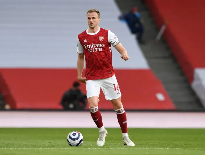 Framed Print : Arsenal's Rob Holding in Action: 2020-21 Premier League Match vs. West Bromwich Albion at Emirates Stadium (Behind Closed Doors)