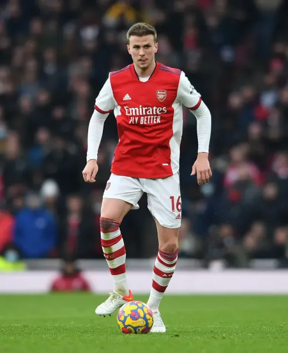 Framed Print : Arsenal's Rob Holding in Action against Burnley - Premier League 2021-22