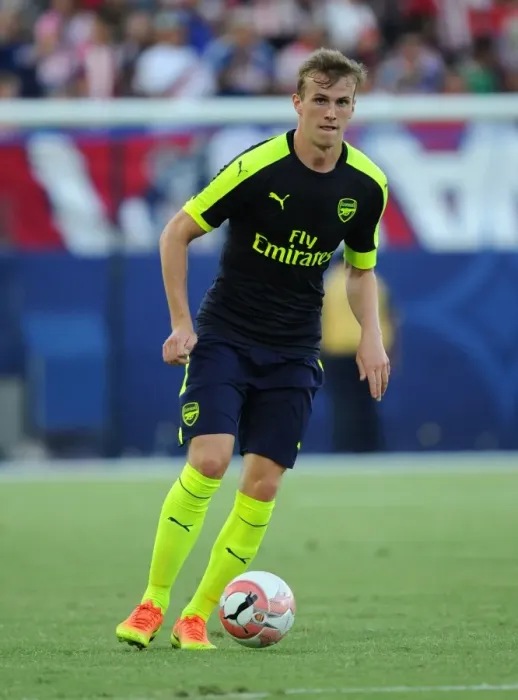 Framed Print : Arsenal's Rob Holding in Action against Chivas in 2016 Pre-Season Friendly