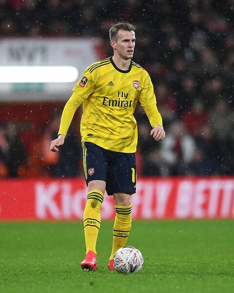 Arsenal's Rob Holding in Action: FA Cup Clash against AFC Bournemouth