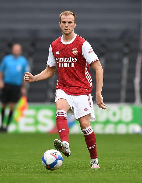 Arsenal's Rob Holding in Action: MK Dons Pre-Season Match (2020-21)