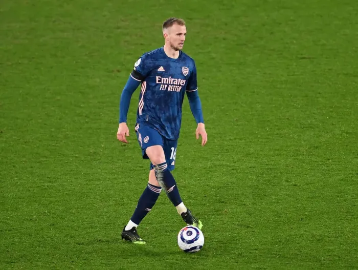Framed Print : Arsenal's Rob Holding in Action at Sheffield United: Premier League Clash 2020-21