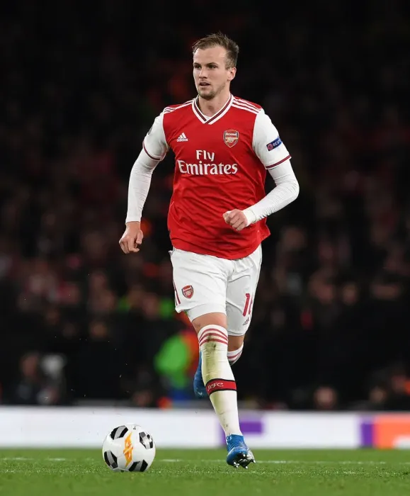 Framed Print : Arsenal's Rob Holding in Action against Standard Liege in Europa League Group Stage Framed Print : Arsenal's Rob Holding in Action against Standard Liege in Europa League Group Stage