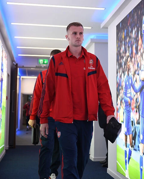 Arsenal's Rob Holding Arrives at Leicester City's The King Power Stadium for Premier League Clash