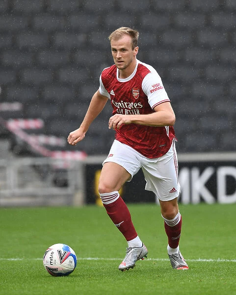 Arsenal's Rob Holding in Pre-Season Action Against MK Dons