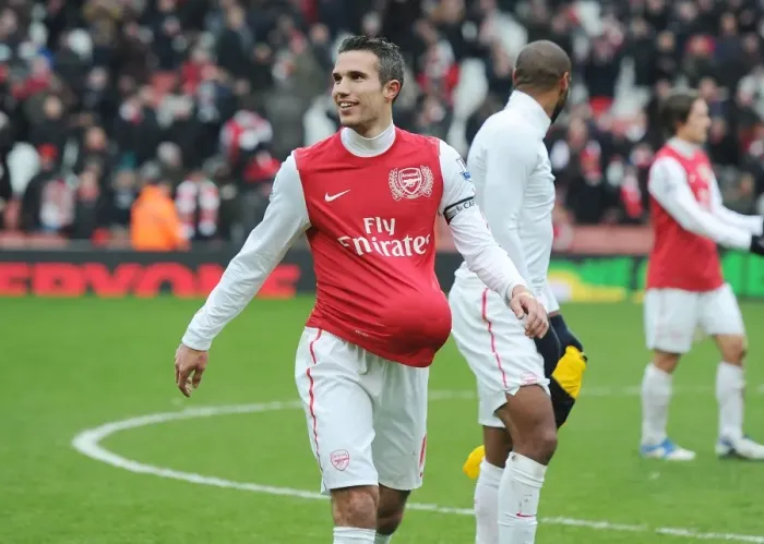 Framed Print : Arsenal's Robin van Persie Nets Hat-trick Against Blackburn Rovers in 2011-12 Premier League