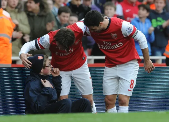 Framed Print : Arsenal's Rosicky and Arteta Celebrate Goal Against Sunderland, 2014 Framed Print : Arsenal's Rosicky and Arteta Celebrate Goal Against Sunderland, 2014