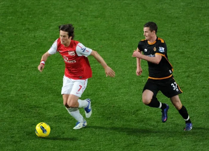 Framed Print : Arsenal's Rosicky Clashes with Forde in 2011-2012 Premier League Showdown Framed Print : Arsenal's Rosicky Clashes with Forde in 2011-2012 Premier League Showdown