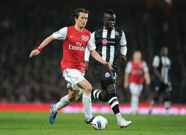 Arsenal's Rosicky Outwits Tiote: A Premier League Showdown (2011-12)