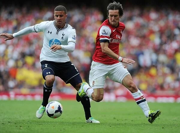Arsenal's Rosicky Outwits Tottenham's Walker: A 2013-14 Premier League Masterclass