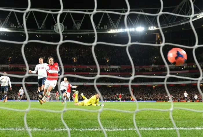 Framed Print : Arsenal's Rosicky Scores Stunner Against Tottenham in FA Cup Third Round