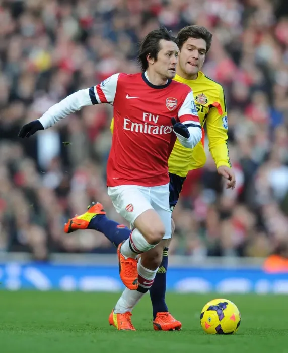 Framed Print : Arsenal's Rosicky Shines: Arsenal vs. Sunderland (2013-14)