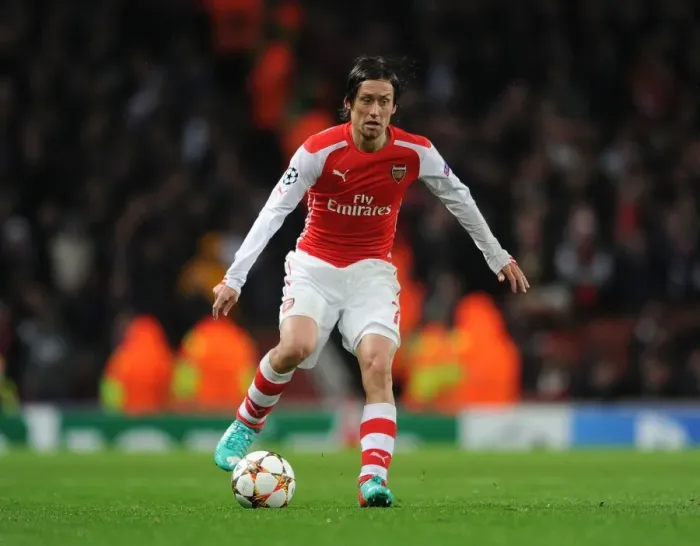 Framed Print : Arsenal's Rosicky Shines in Champions League Clash Against RSC Anderlecht