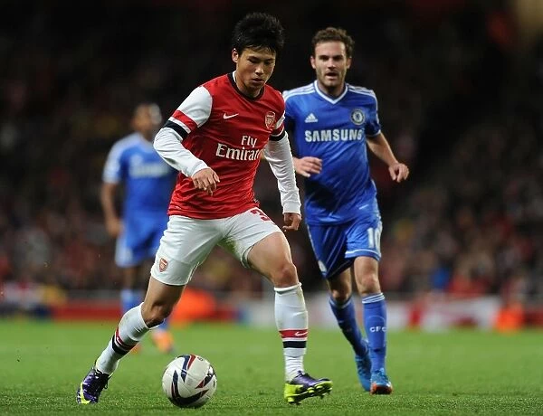 Arsenal's Ryo Miyaichi Faces Off Against Chelsea in Capital One Cup