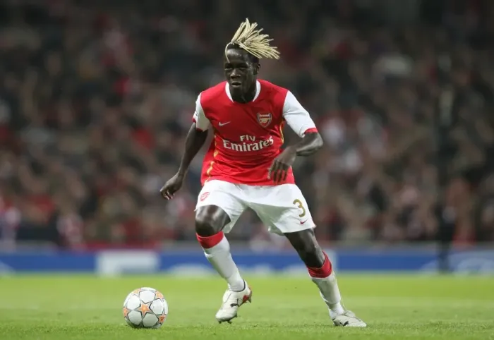Framed Print : Arsenal's Sagna Shines: 7-0 Crush of Slavia Prague in Champions League Group H