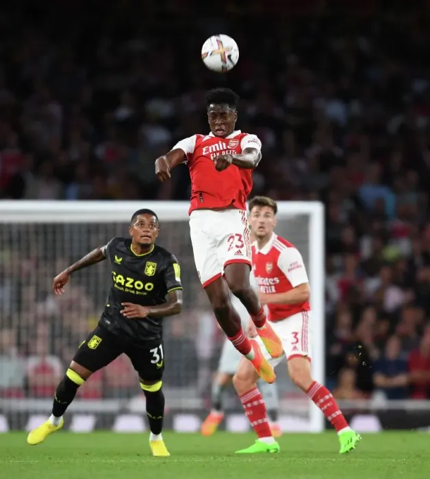 Framed Print : Arsenal's Sambi in Action: 2022-23 Premier League Clash Against Aston Villa at Emirates Stadium Framed Print : Arsenal's Sambi in Action: 2022-23 Premier League Clash Against Aston Villa at Emirates Stadium