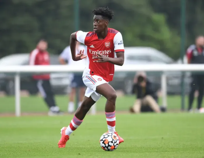Framed Print : Arsenal's Sambi in Action during Arsenal v Millwall Pre-Season Friendly
