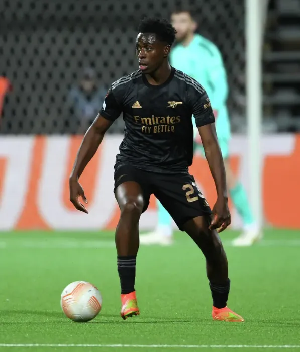 Framed Print : Arsenal's Sambi in Action against Bodø / Glimt in Europa League Group Stage, 2022 Framed Print : Arsenal's Sambi in Action against Bodø / Glimt in Europa League Group Stage, 2022