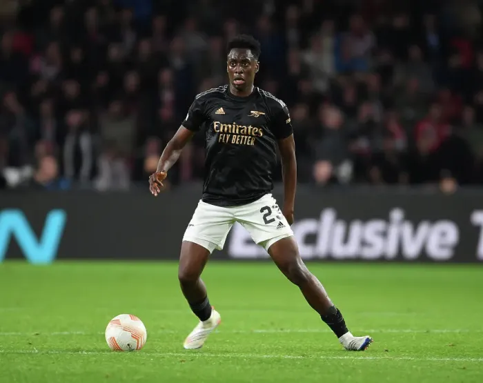 Framed Print : Arsenal's Sambi Faces Off in Europa League Clash Against PSV Eindhoven Framed Print : Arsenal's Sambi Faces Off in Europa League Clash Against PSV Eindhoven