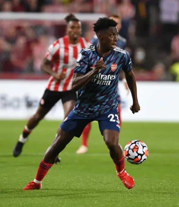 Framed Print : Arsenal's Sambi Shines: Brentford vs Arsenal, 2021-22 Premier League