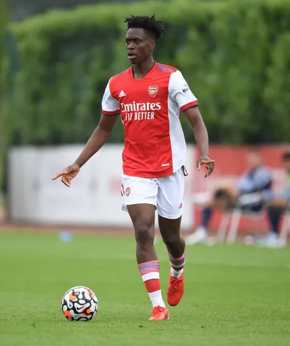 Framed Print : Arsenal's Sambi Shines: Pre-Season Star Performs Against Millwall (2021-22)