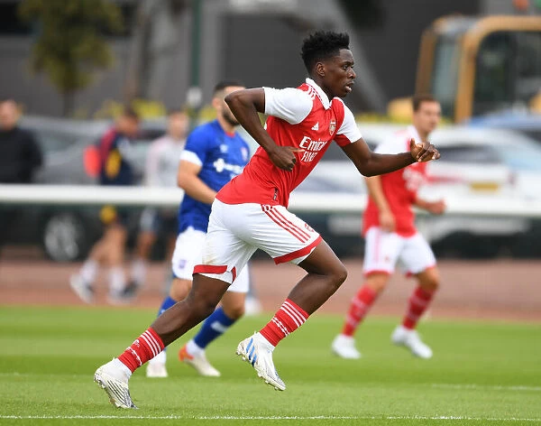 Arsenal's Sambi Trainings Intensely Ahead of Pre-Season Match against Ipswich Town