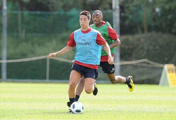 Arsenal's Samir Nasri at 2010 Pre-Season Training