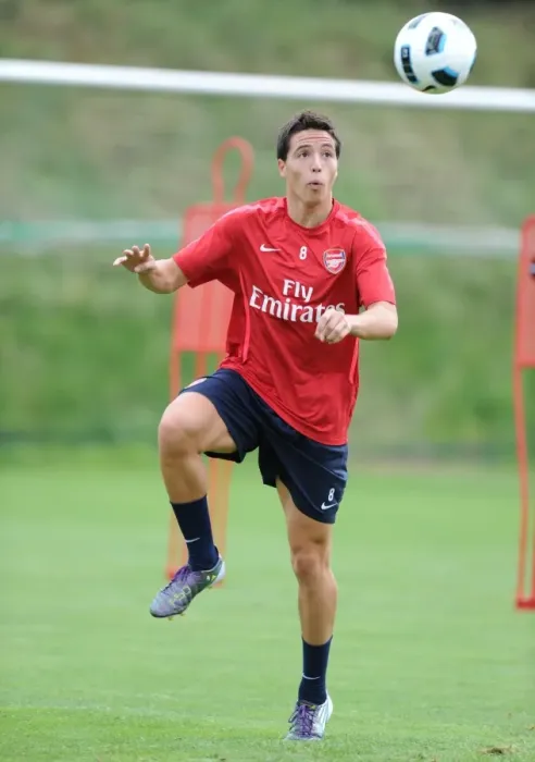 Framed Print : Arsenal's Samir Nasri at 2010 Pre-Season Training, Austria Framed Print : Arsenal's Samir Nasri at 2010 Pre-Season Training, Austria