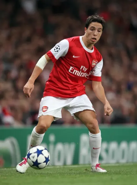 Framed Print : Arsenal's Samir Nasri Stars in 6-0 UEFA Champions League Victory over SC Braga