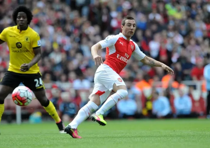 Framed Print : Arsenal's Santi Cazorla in Action: Arsenal vs. Aston Villa (Premier League 2015-16) Framed Print : Arsenal's Santi Cazorla in Action: Arsenal vs. Aston Villa (Premier League 2015-16)