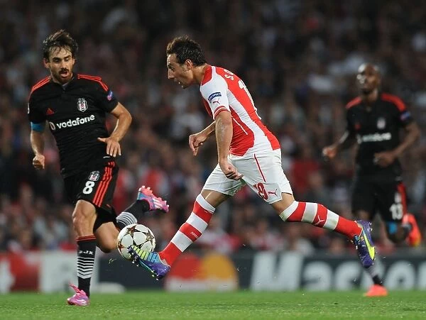 Arsenal's Santi Cazorla in Action against Besiktas in 2014 Champions League Qualifier
