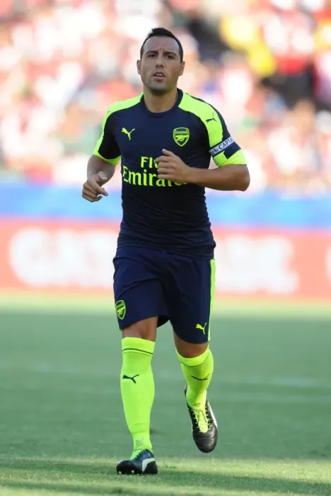 Framed Print : Arsenal's Santi Cazorla in Action Against CD Guadalajara (2016-17) - Pre-Season Friendly Match in Carson, California