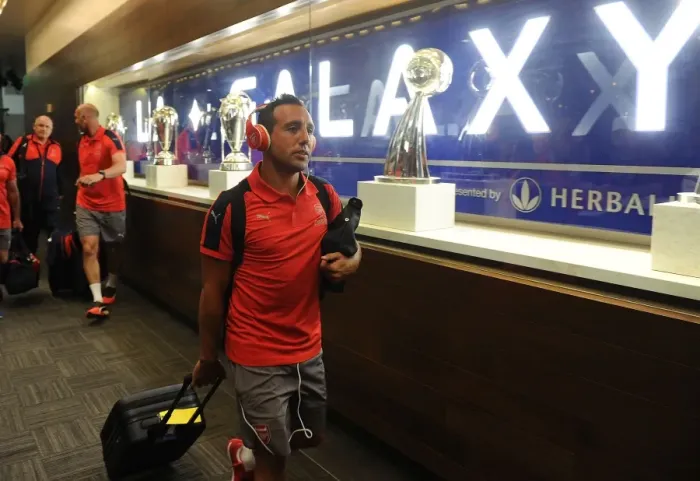 Framed Print : Arsenal's Santi Cazorla Gears Up for Arsenal vs. Chivas Clash Framed Print : Arsenal's Santi Cazorla Gears Up for Arsenal vs. Chivas Clash