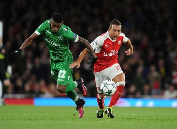 Arsenal's Santi Cazorla Outsmarts Ludogorets Cafu in Champions League Clash
