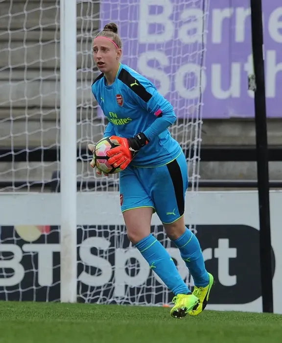 Framed Print : Arsenal's Sari van Veenendaal in Action against Tottenham Hotspur Ladies in FA Cup 2017