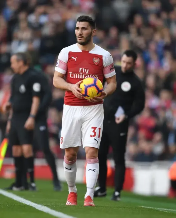 Framed Print : Arsenal's Sead Kolasinac in Action During Premier League Clash Against Southampton