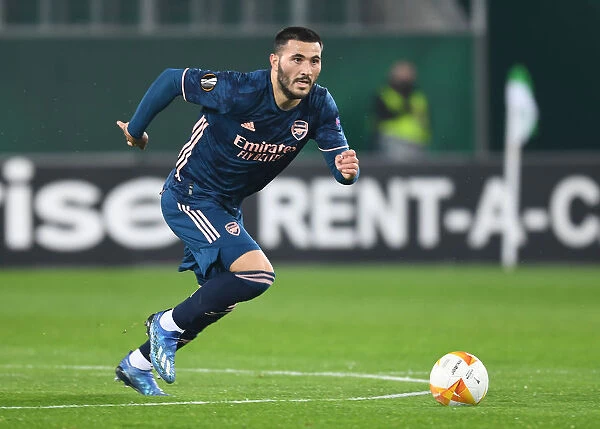 Arsenal's Sead Kolasinac in Action against Rapid Vienna in UEFA Europa League Group Stage, Vienna 2020