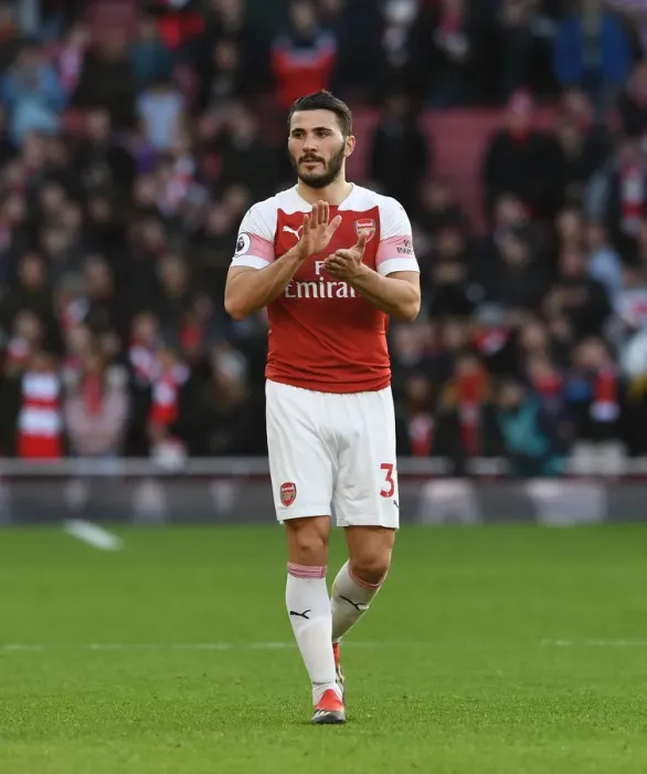 Framed Print : Arsenal's Sead Kolasinac Celebrates with Fans after Victory over Burnley Framed Print : Arsenal's Sead Kolasinac Celebrates with Fans after Victory over Burnley