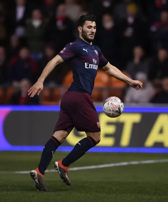 Framed Print : Arsenal's Sead Kolasinac in FA Cup Action: Blackpool vs Arsenal (2019) Framed Print : Arsenal's Sead Kolasinac in FA Cup Action: Blackpool vs Arsenal (2019)