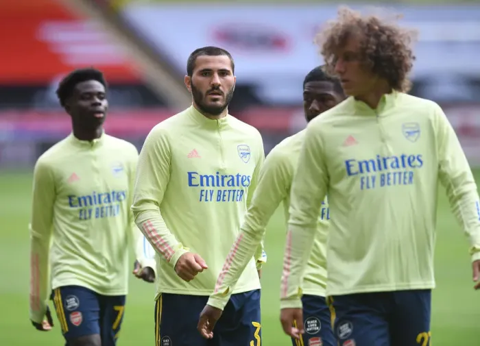 Framed Print : Arsenal's Sead Kolasinac Prepares for FA Cup Quarterfinal Showdown against Sheffield United Framed Print : Arsenal's Sead Kolasinac Prepares for FA Cup Quarterfinal Showdown against Sheffield United