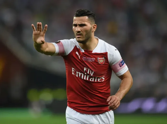 Framed Print : Arsenal's Sead Kolasinac in UEFA Europa League Final Against Chelsea, Baku 2019